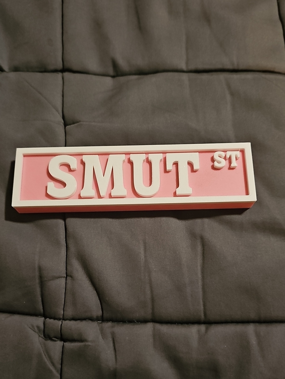 Smut Sign For Bookshelf